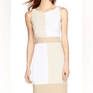 Sleeveless Colorblock Shift Dress